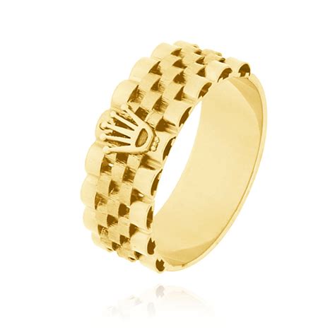 Anillo Tipo Rolex Petatillo Oro 14K GR112 – Guvier